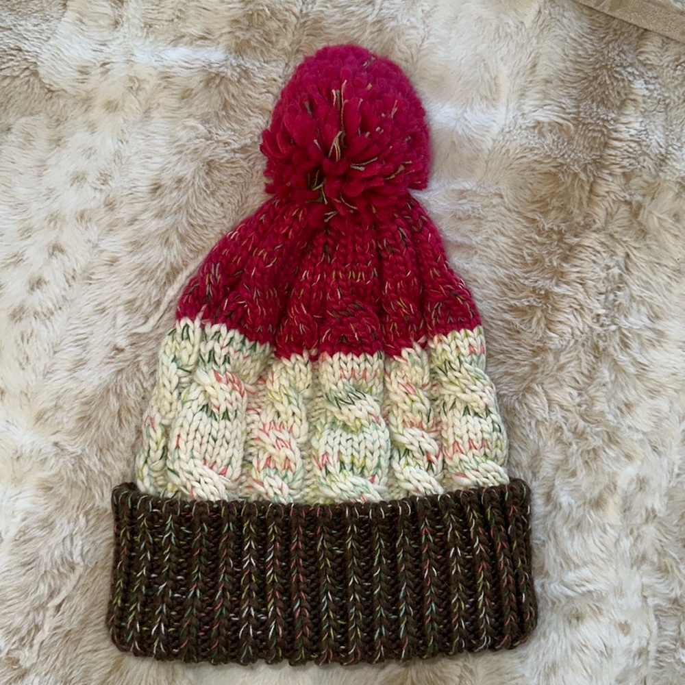 Prana striped knit beanie